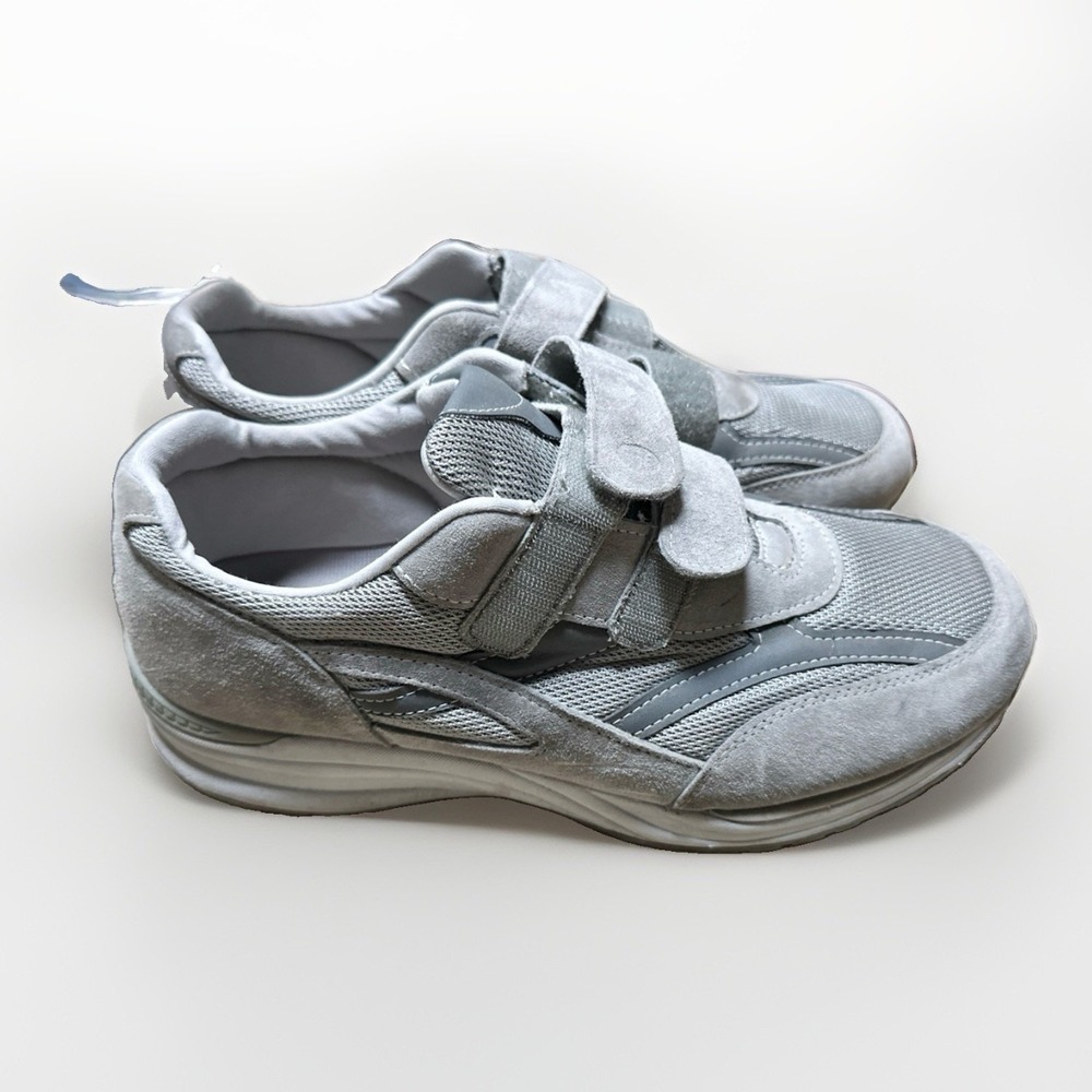 SAS JV Mesh Walking Shoes Sneakers Mens Size 14 W Gray Suede Tripad Comfort - Picture 2 of 12